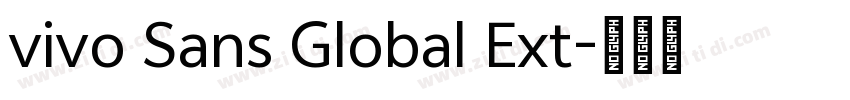 vivo Sans Global Ext字体转换